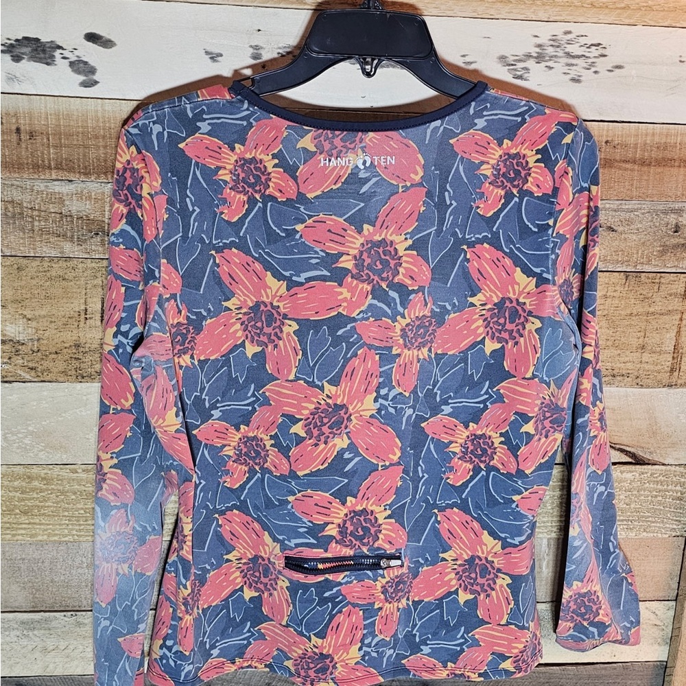 Hang Ten Floral Long Sleeve Women's Top - Picture 2 of 2